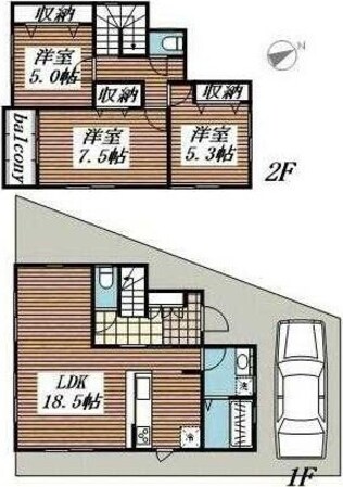 藤沢市遠藤０１の物件間取画像